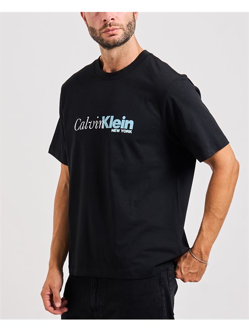 Calvin Klein men's black cotton t-shirt CALVIN KLEIN | LV04RD822GUB1